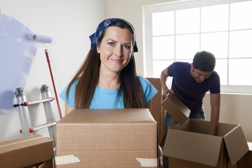 Secure packing materials used for a house move in Worcesterpark