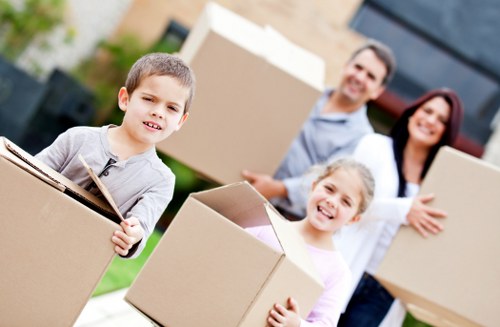 Well-organized storage space for furniture, boxes, and inventory
