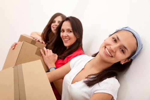 Organised unpacking in a new Worcesterpark flat