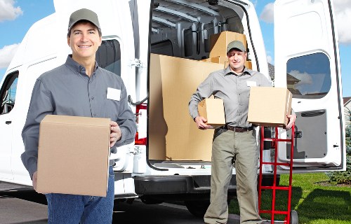 Low-carbon van used for local recycling and donation transport
